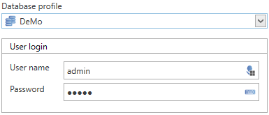 login window