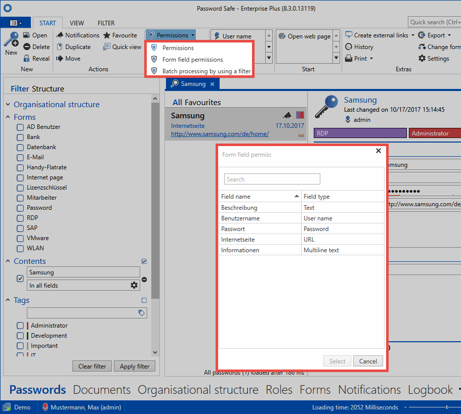 picture form field permissions