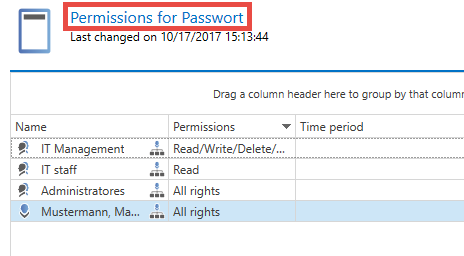 picture permissions for password